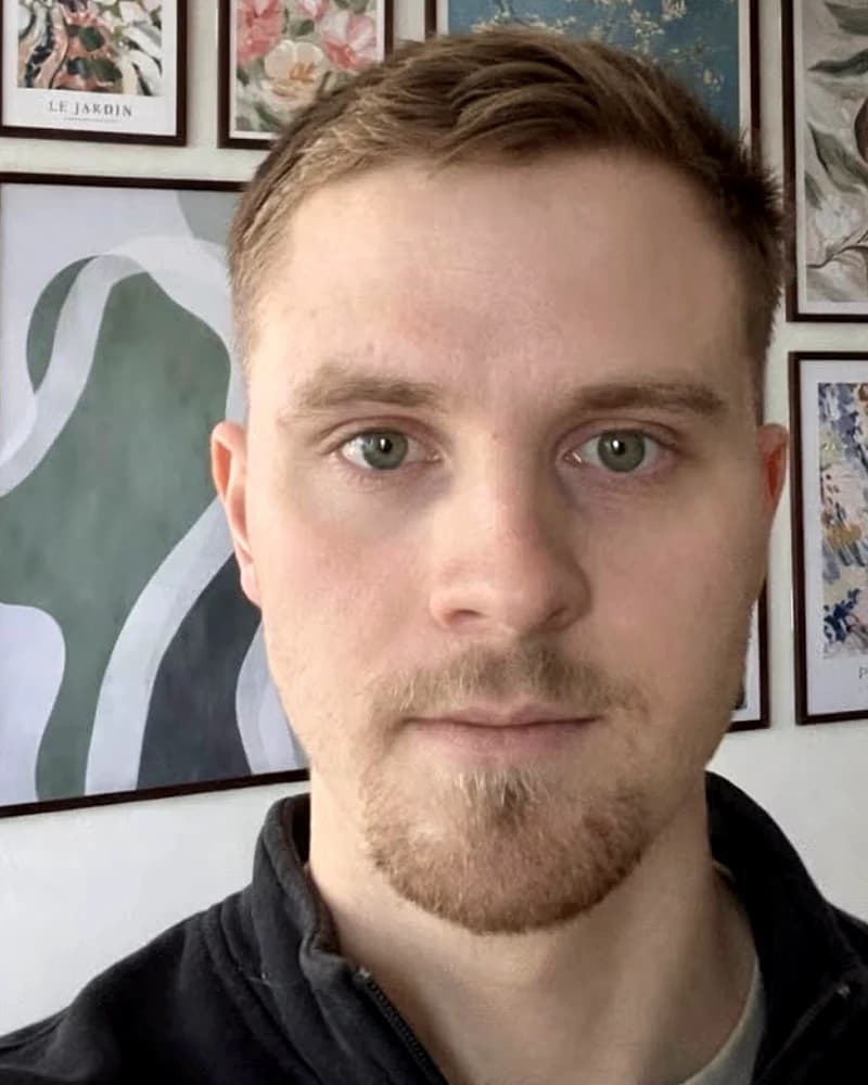 Lukas Alberts, webbutvecklare och frilansare i Malmö