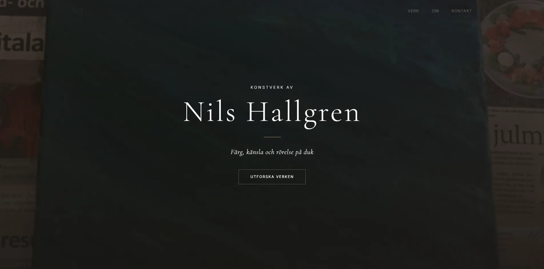Nils Hallgren Art startsida