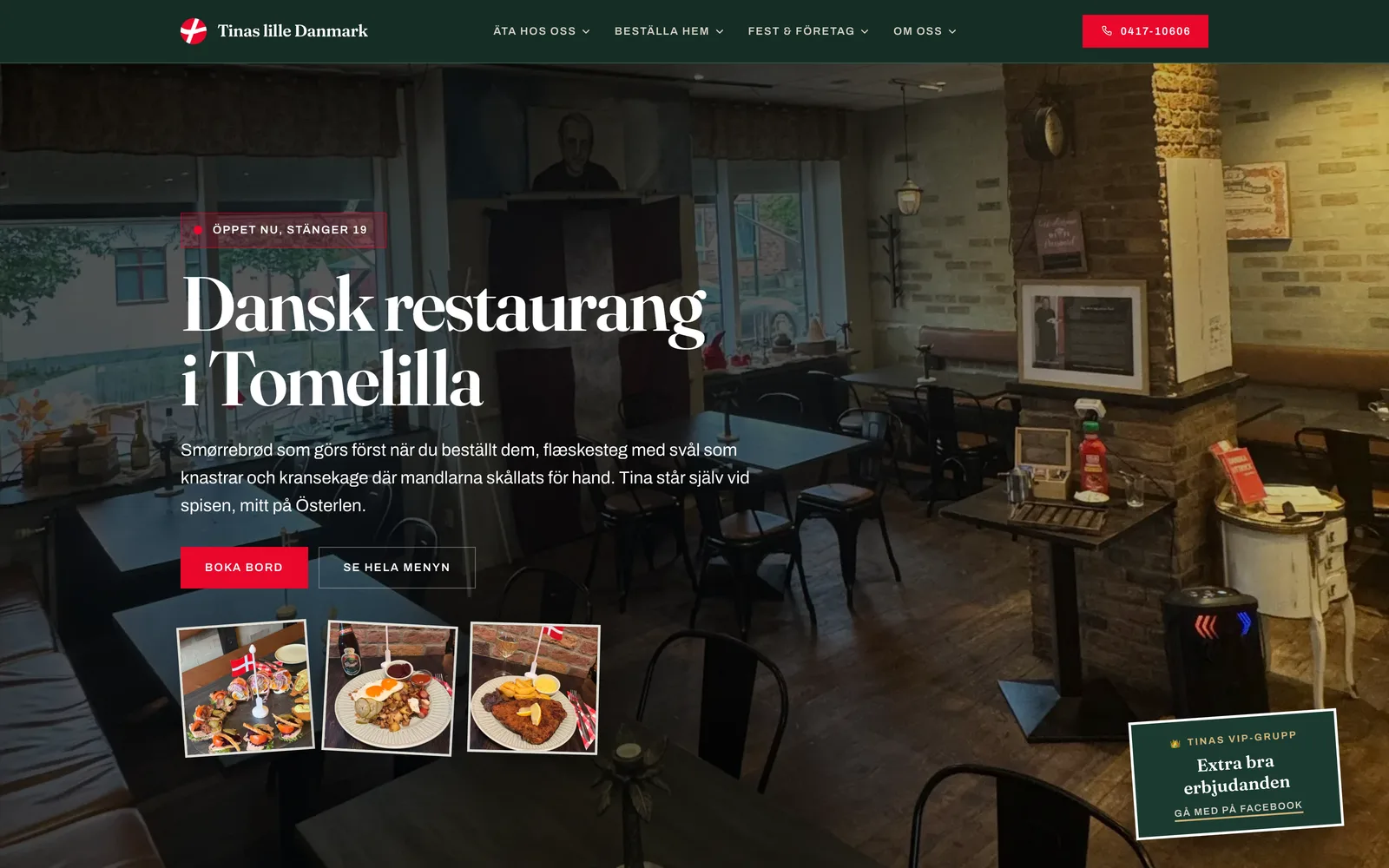 Tinas lille Danmark startsida
